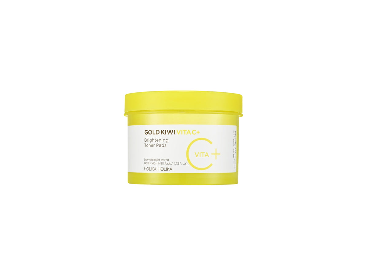 [HolikaHolika] Gold Kiwi Vita C Plus Brightening Toner Pad 80pcs